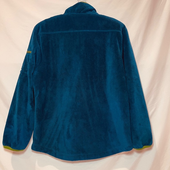 Horny Toad (Toad & Co.)  1/4 Zip Blue/Green Fleece Pullover Size Medium - Picture 2 of 8